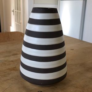 Vintage Jonathan Adler Striped vase.